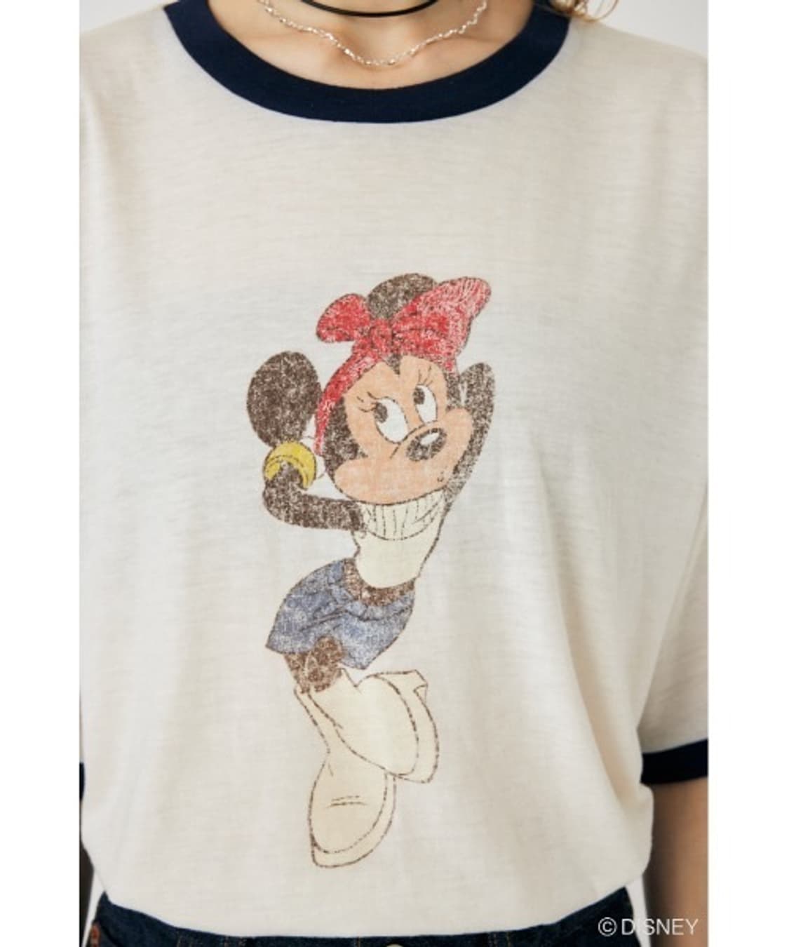 Moussy 디즈니 미니마우스 티셔츠 상품이미지5