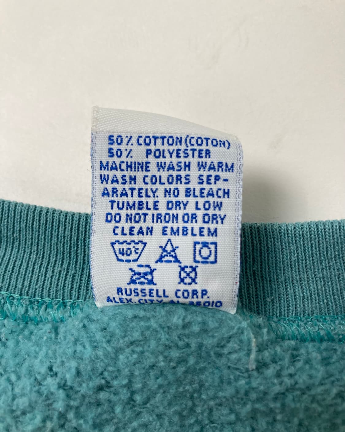90s Russell Sweatshirt (teal) 상품이미지4