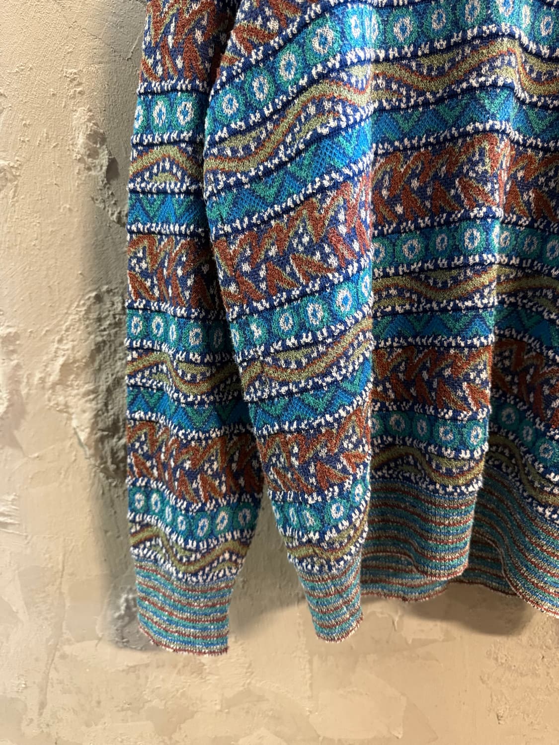 미쏘니 스포츠 MISSONI 멀티패턴 코튼 블렌드 니트 L 상품이미지2