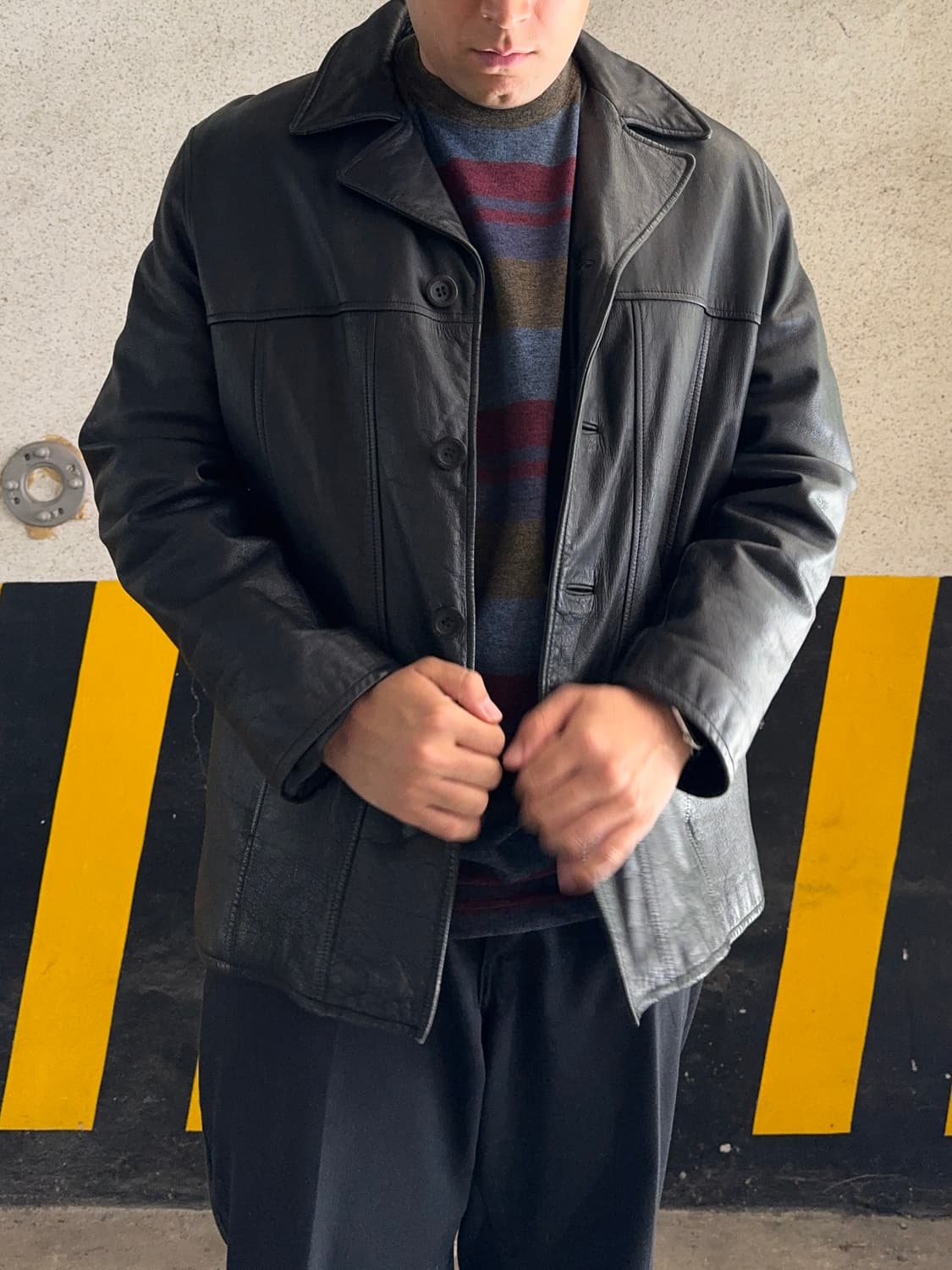 9/00s Guess Leather Jacket  상품이미지1