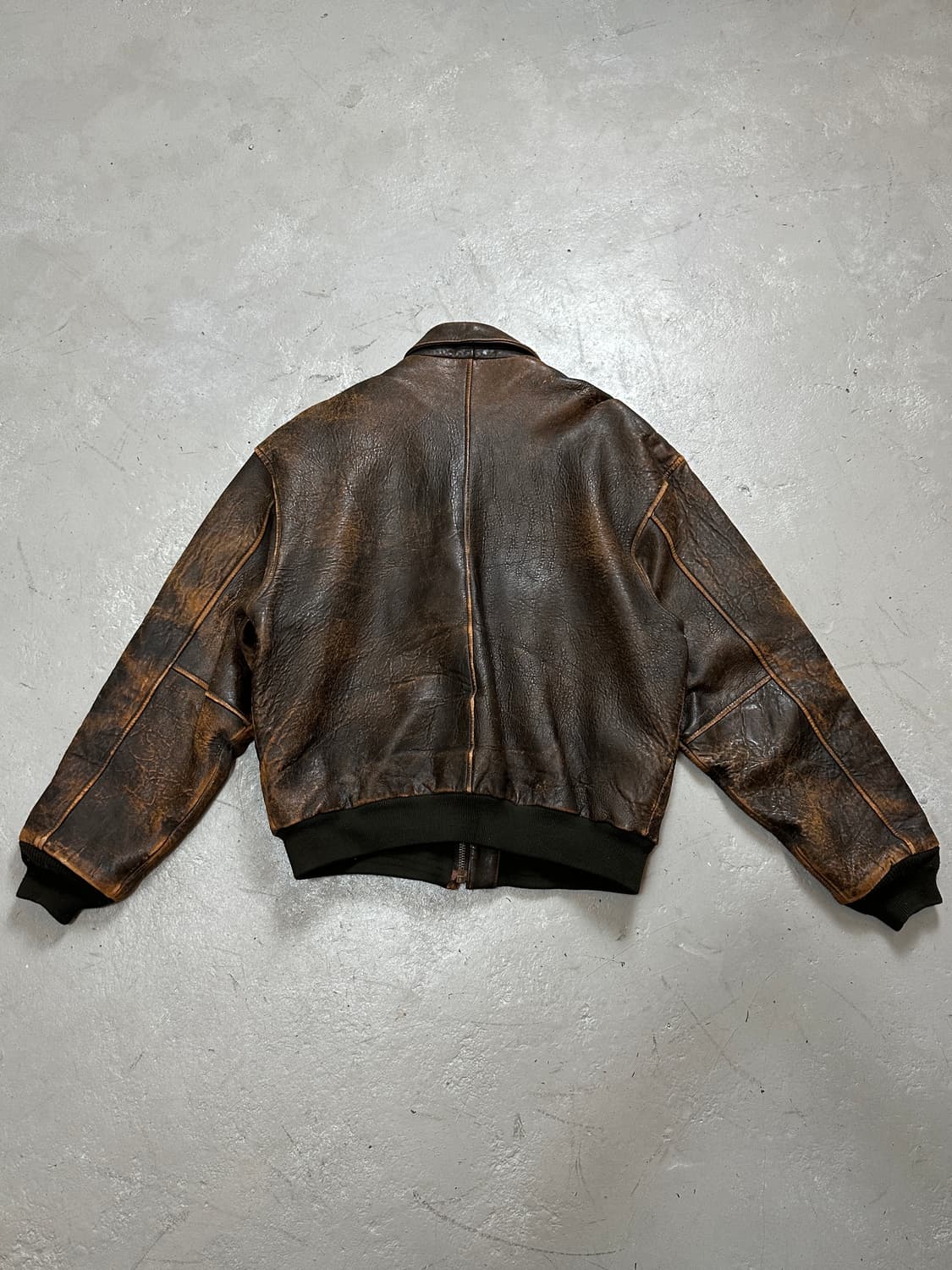 90’s OG 아비렉스 A2 레더 자켓 봄버 자켓 상품이미지4