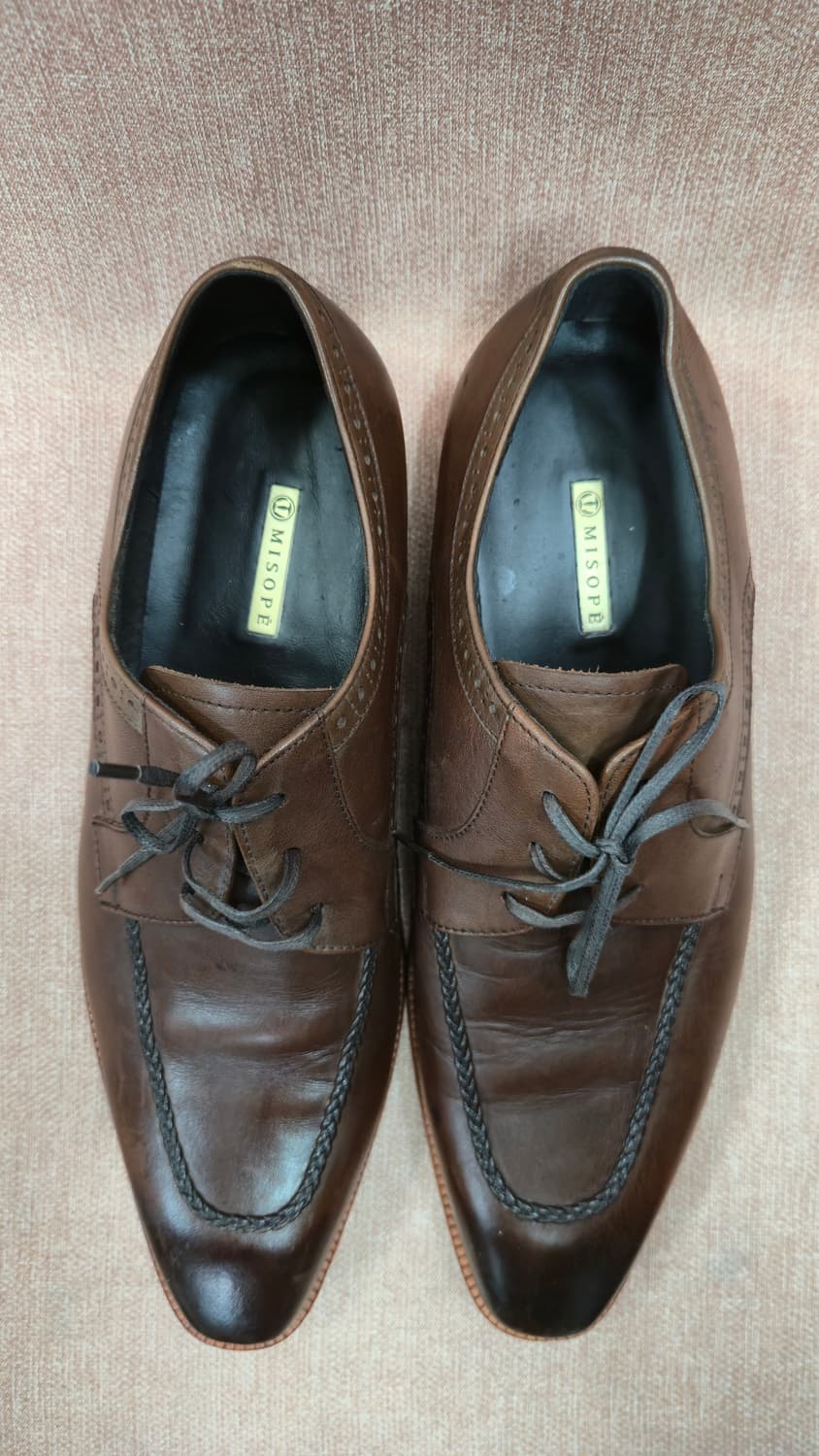 미소페 270mm- 브라운  남성용 가죽 정장 구두 상품이미지2