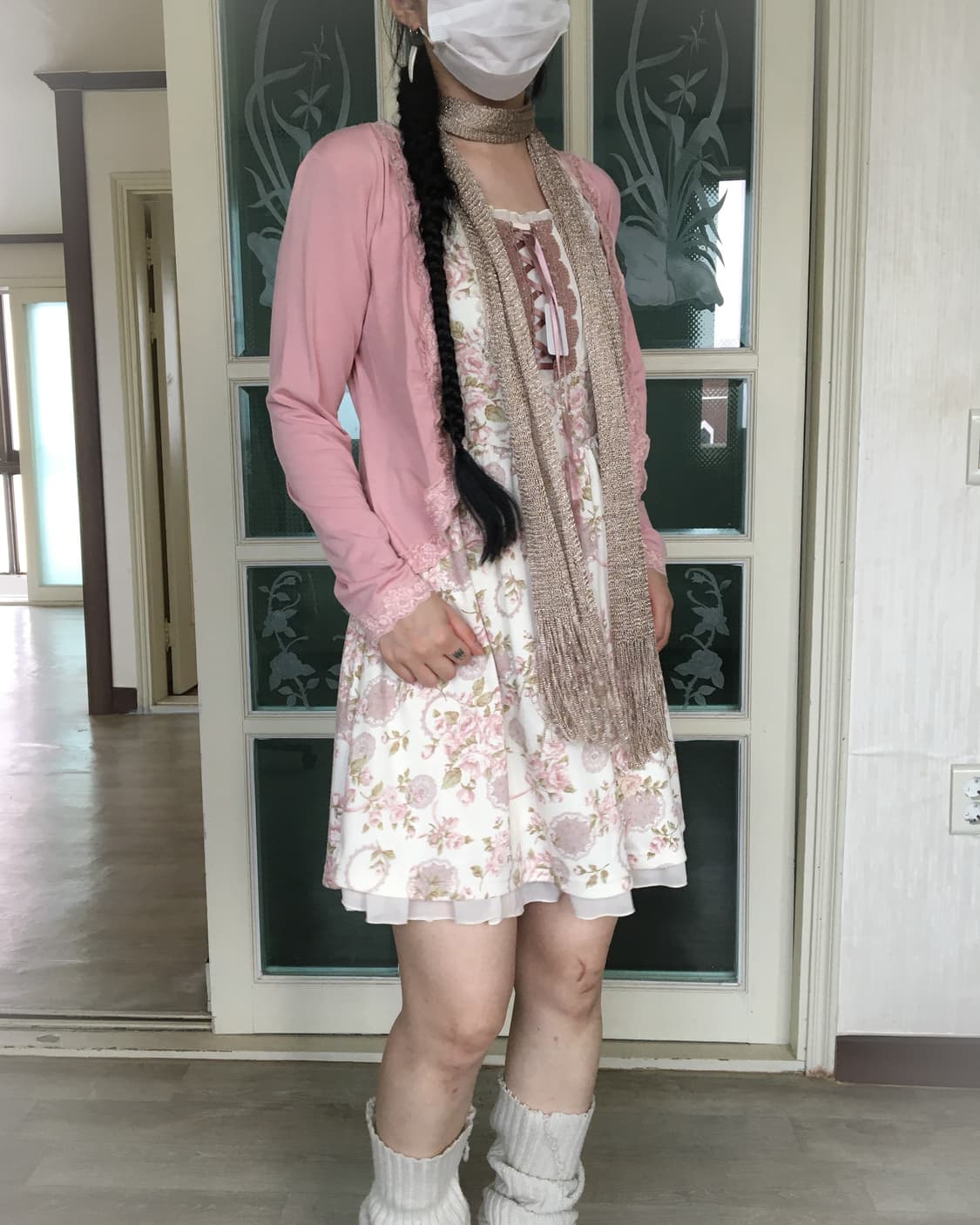 Lace trimming open cardigan 상품이미지7