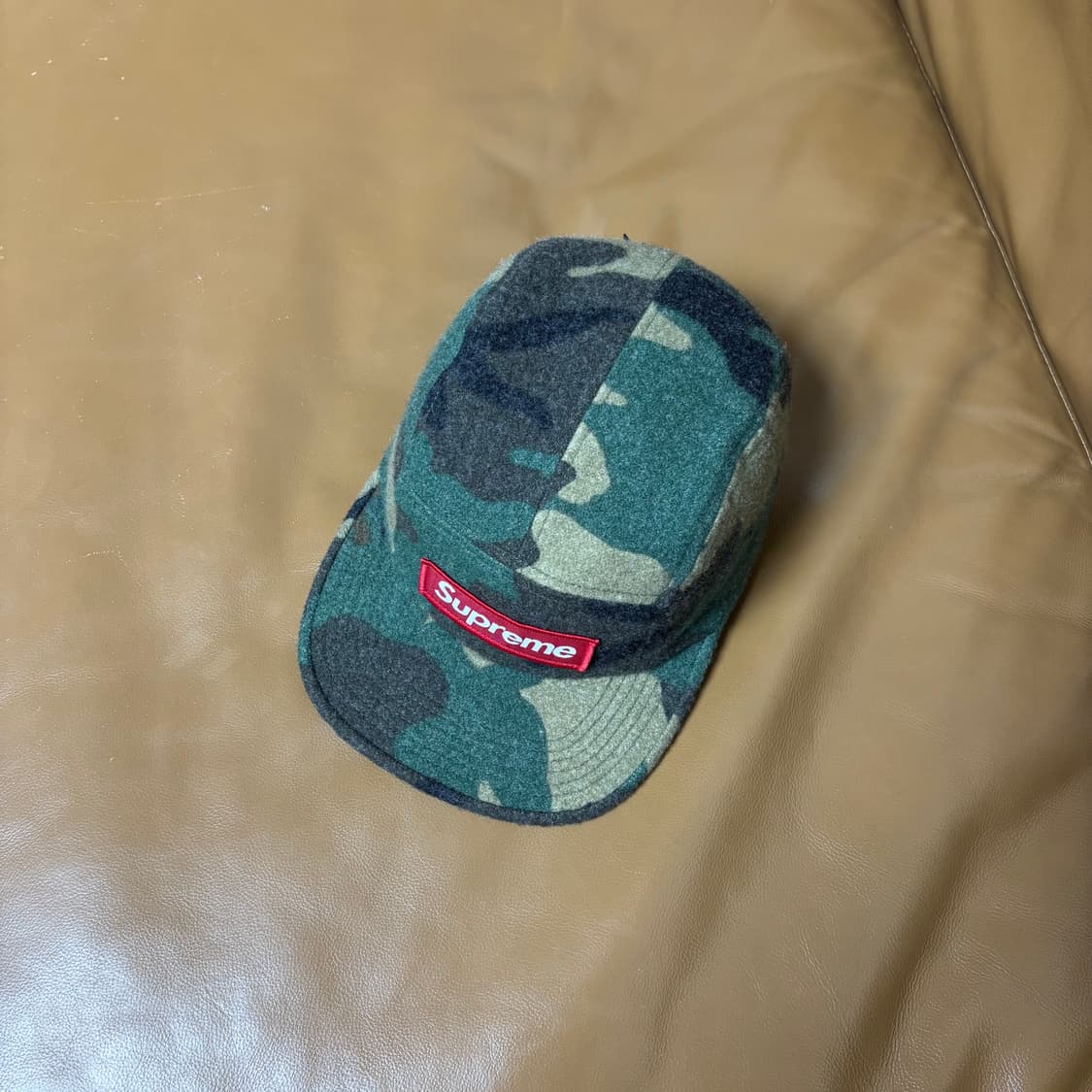 슈프림 캠프캡 모자 박스로고 우드랜드 카모 상품이미지5