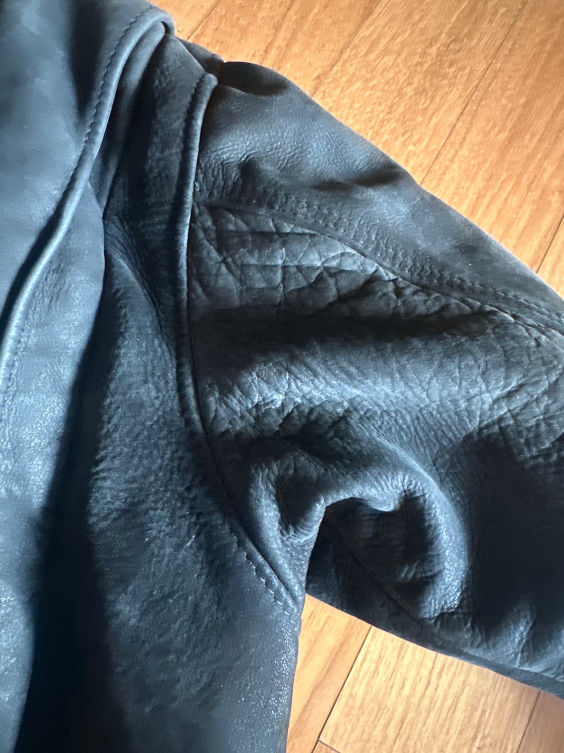 schott 쇼트 cowhide 반코트 피코트 자켓 상품이미지4