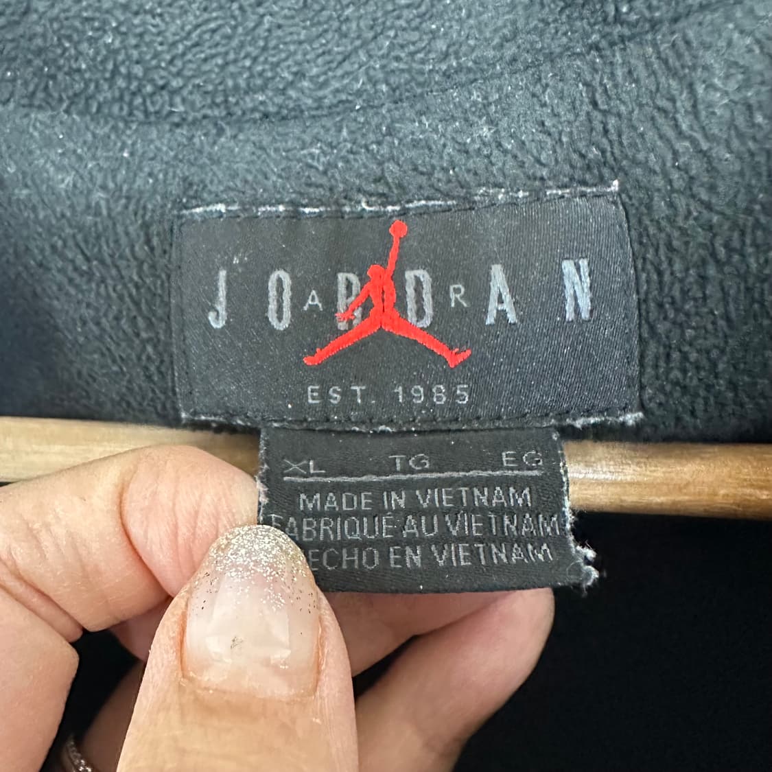 조던 여자 기모 후드패딩 검정 XL 상품이미지10