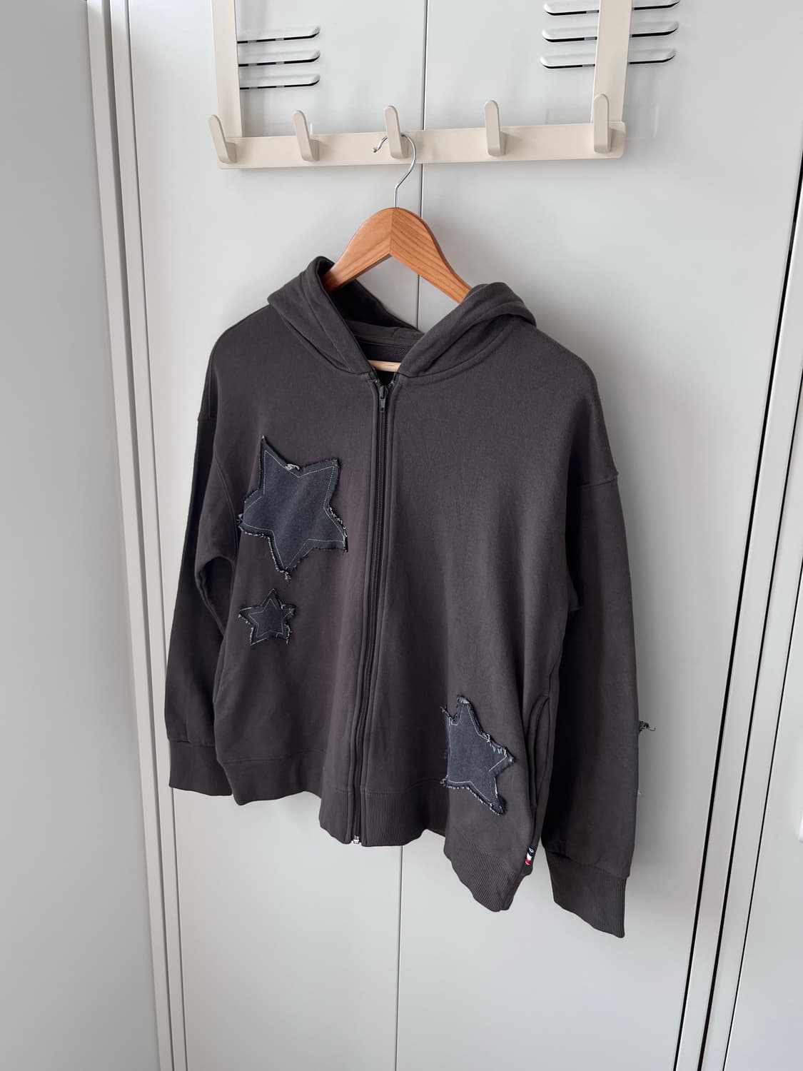 Person 별 패치 그레이 후드집업  상품이미지10