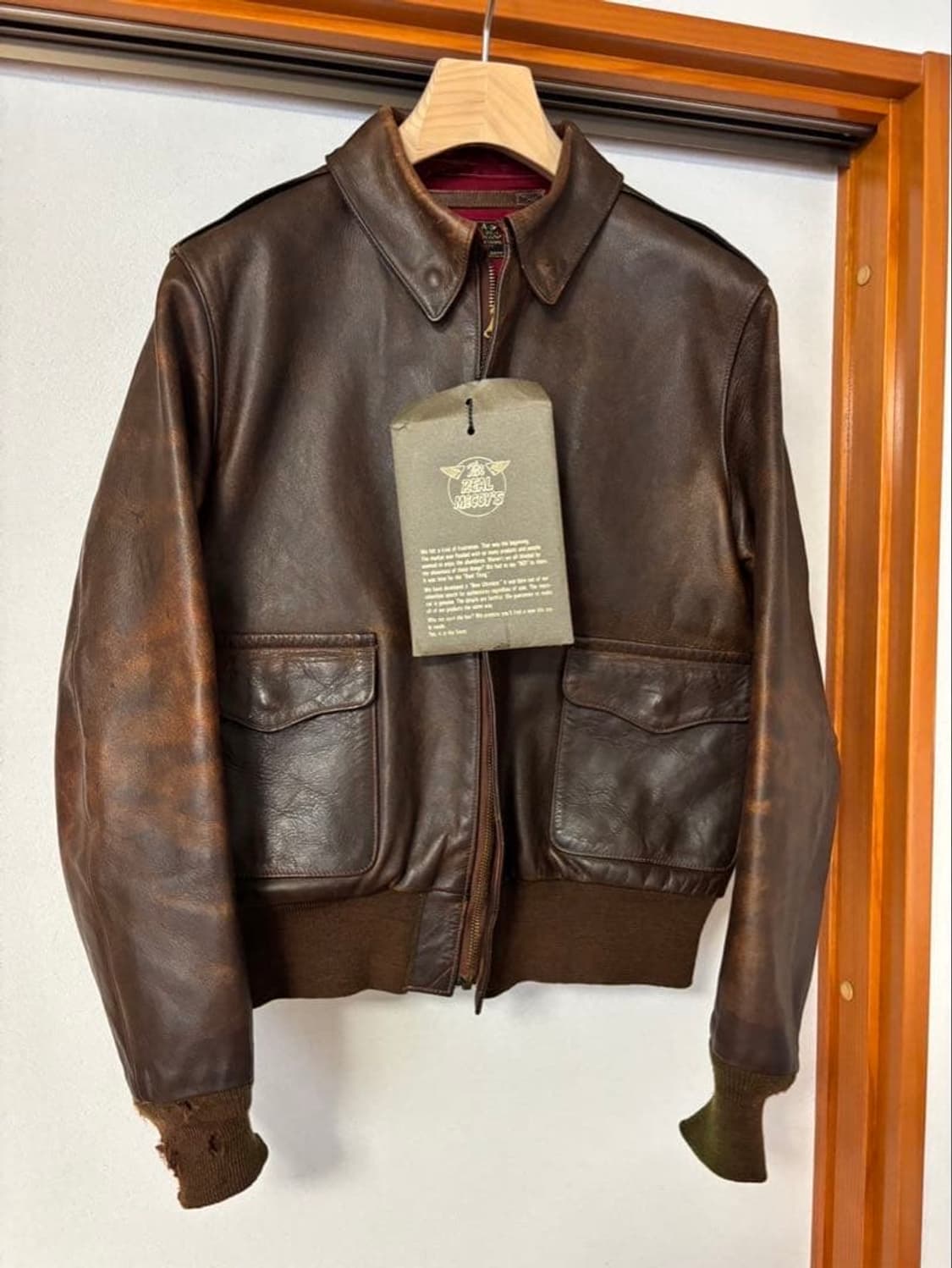 (38) 리얼맥코이 a-2 가죽자켓 상품이미지2