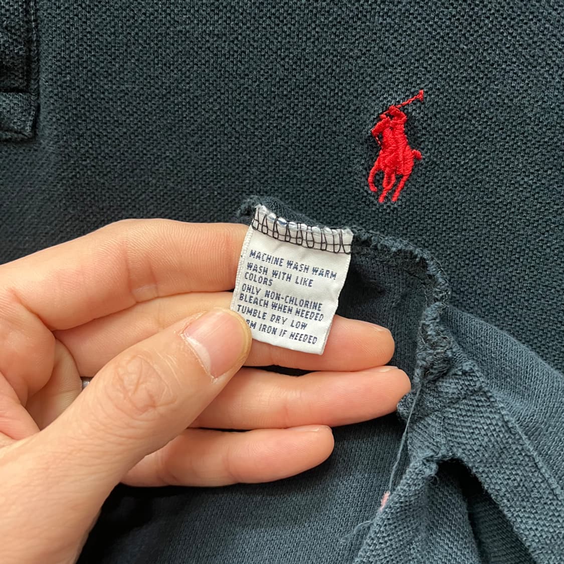 폴로 랄프로렌 베이직 PK 카라 긴팔티 L 상품이미지4