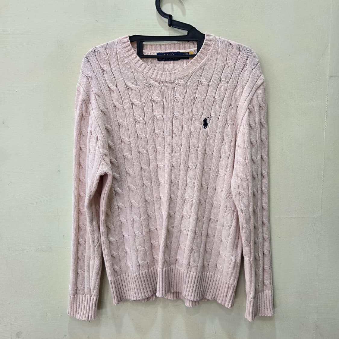 [M] POLO RALPH LAUREN 케이블 니트 (라이트 핑크) 상품이미지1