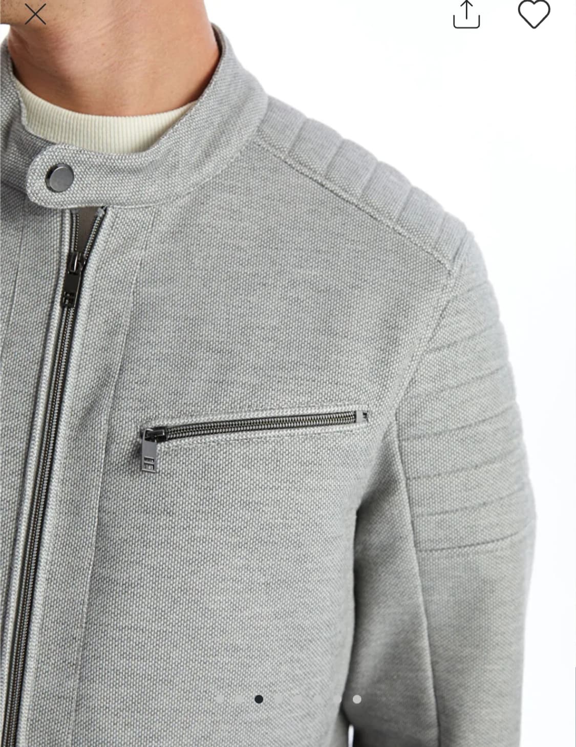 자라 남성 라이더 자켓 L 회색 상품이미지1