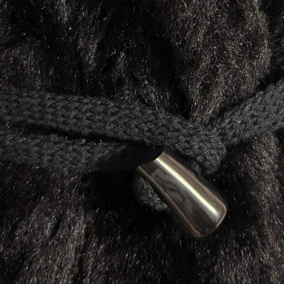 일본 네코미미 블랙 후드 도트 패턴 포인트 퍼 떡코 케이프 상품이미지4