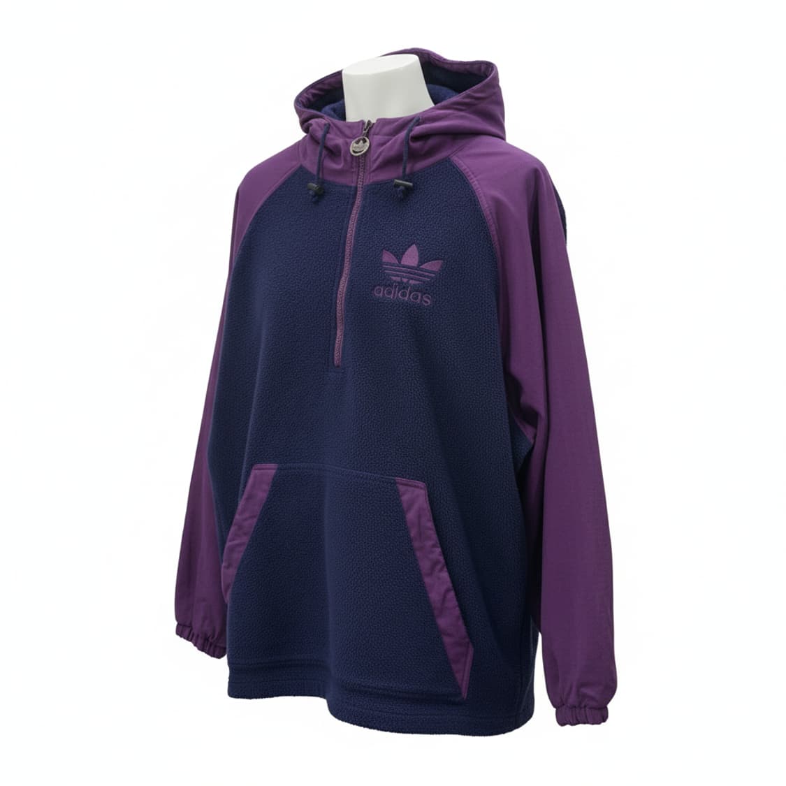 80's 아디다스 빅로고 후드 아노락 후리스 1789 상품이미지1