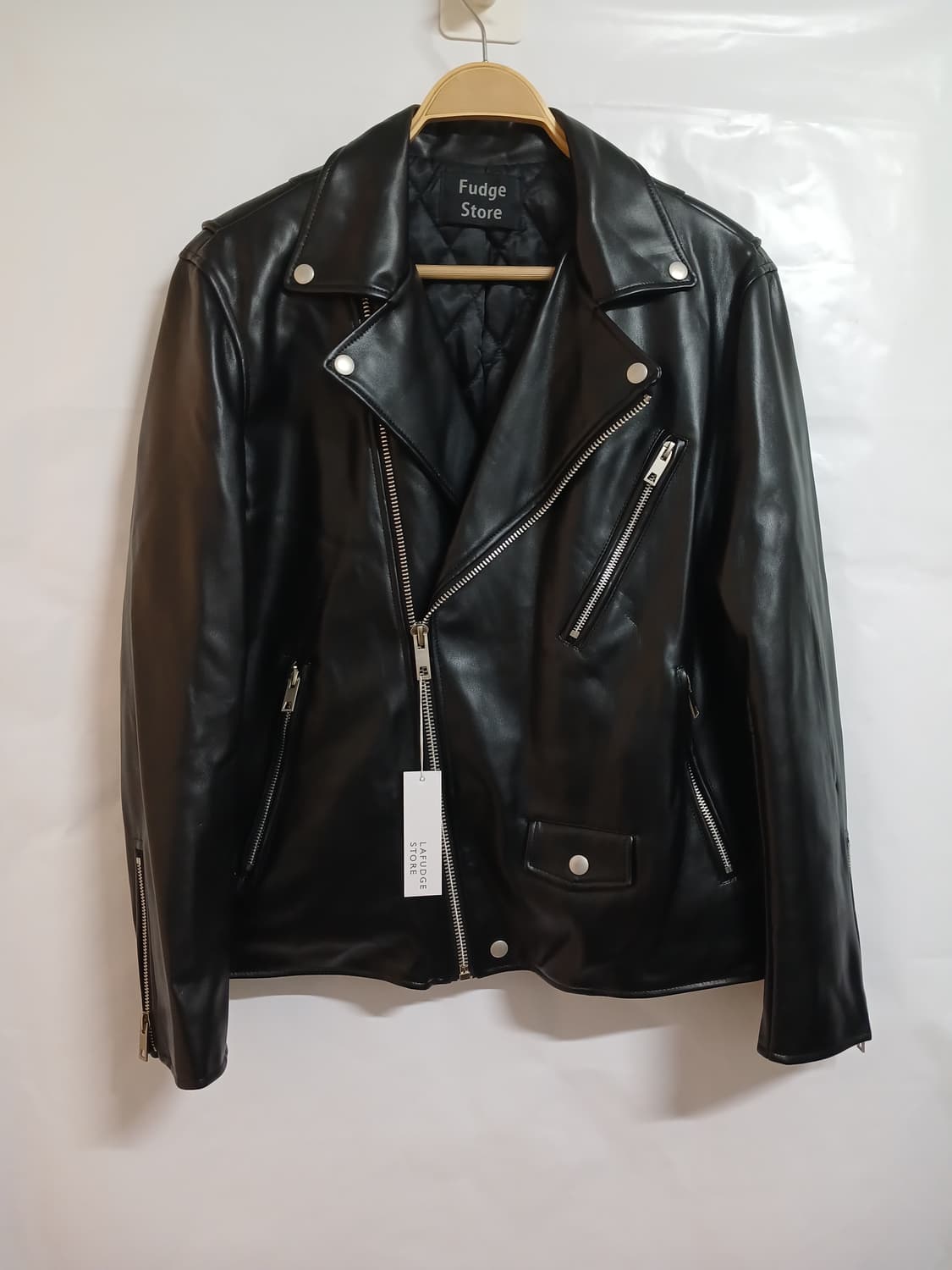 (새상품,L,100)라퍼지스토어 남성 버핑레더 가죽자켓 상품이미지1