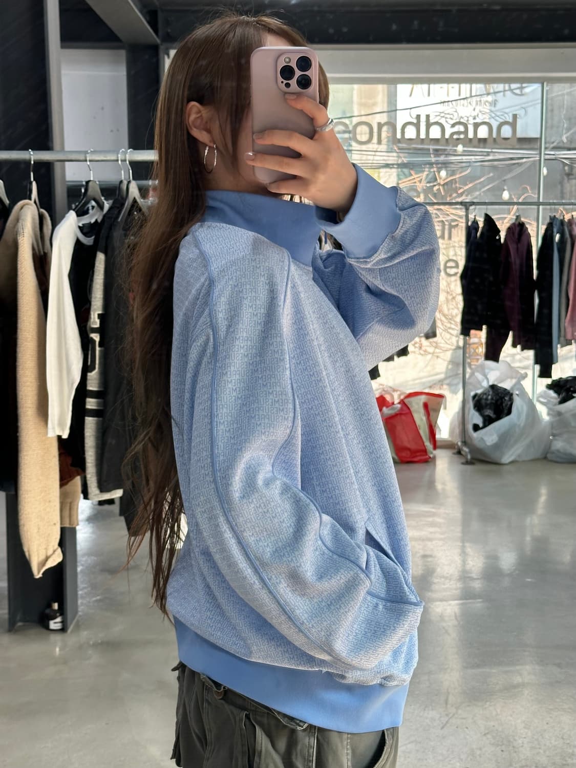 슈프림 22SS 리핏 풀로고 트랙져지 자켓  상품이미지3