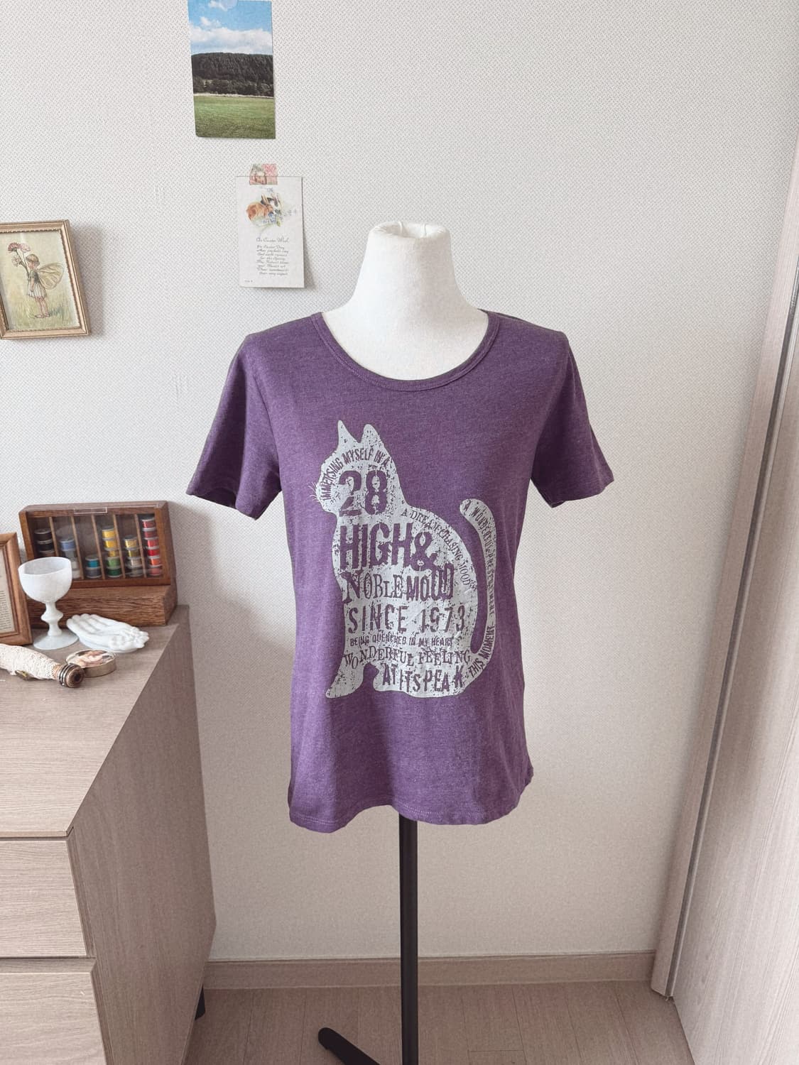 고양이 반팔티셔츠 상품이미지1