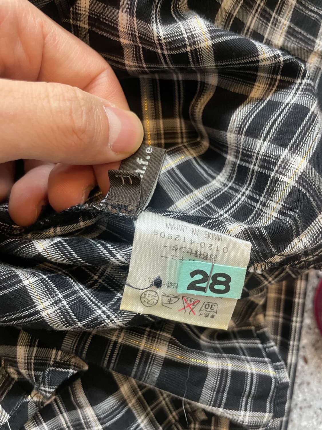 프릴 디테일 체크셔츠 상품이미지5