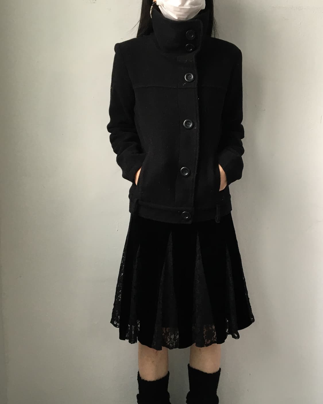 tralala High neck short coat 상품이미지6