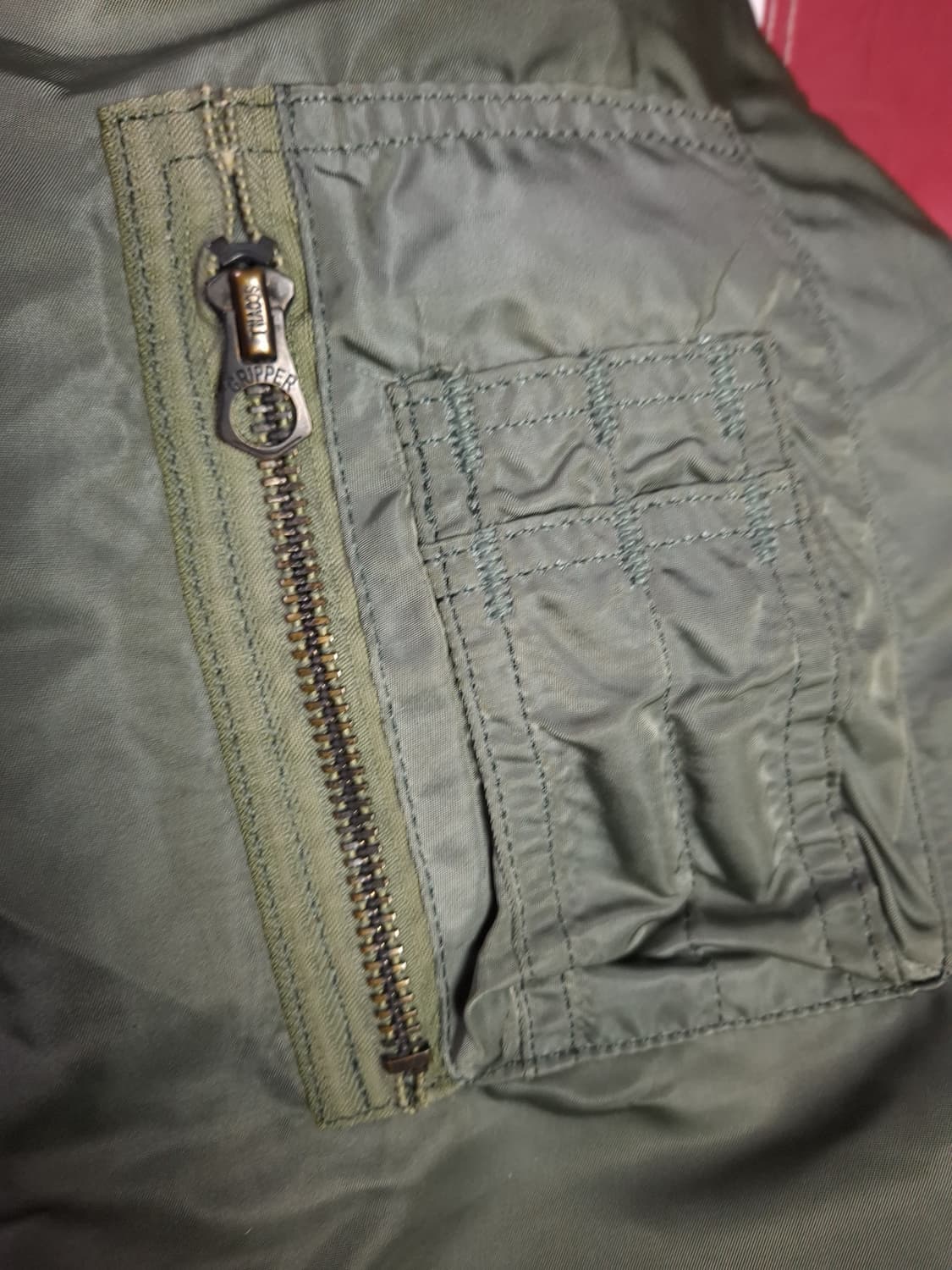 오리지날 68's 미공군 지급용 울파일 알파사 MA-1 항공자켓 상품이미지5