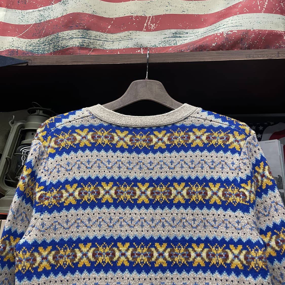 폴로 랄프로렌 신형 라벨 페어 아일 패턴 아반트 니트 가디건 상품이미지4