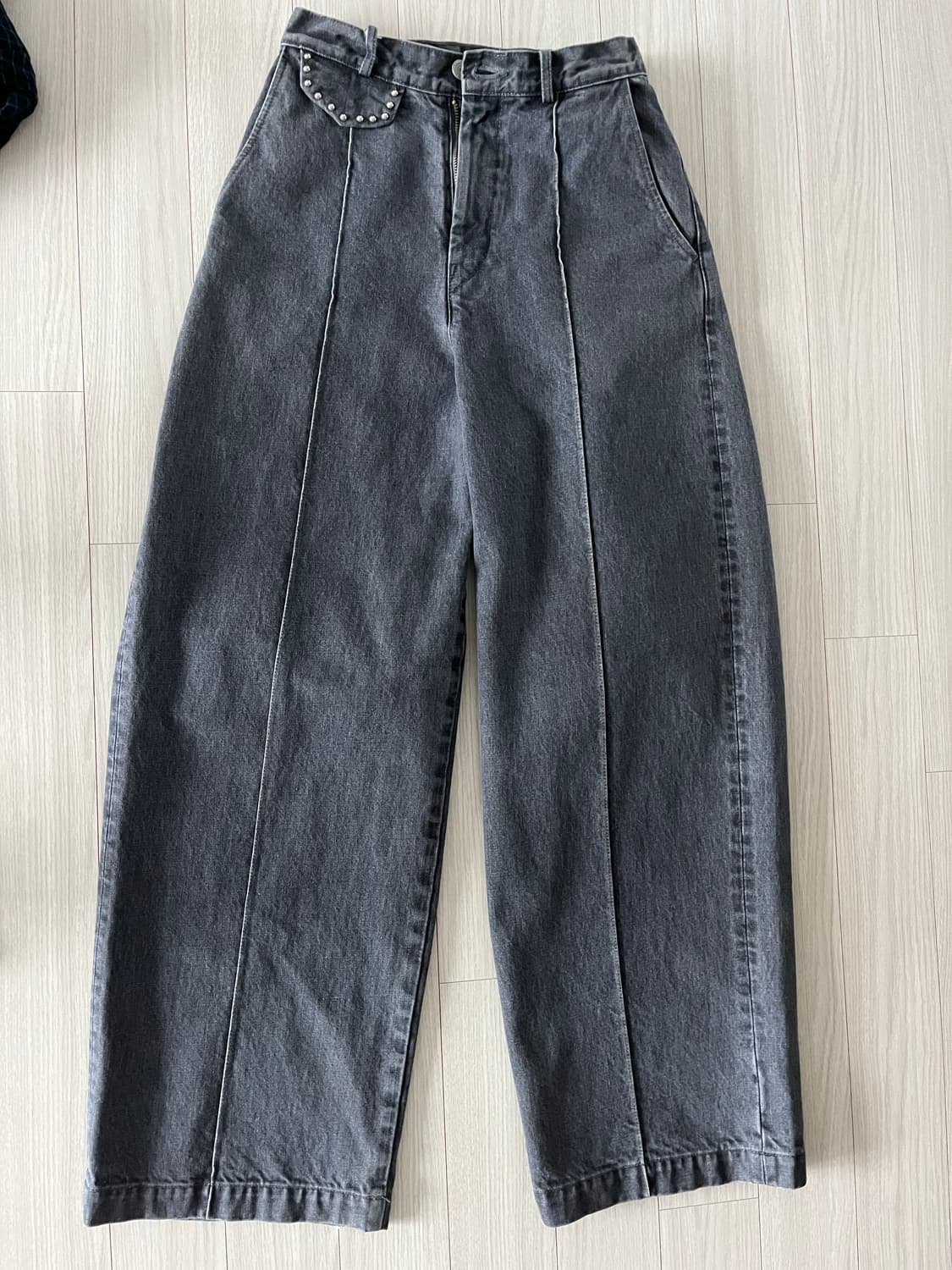 캐피탈 14온즈 데님 부기 데이 버기 블랙 상품이미지1