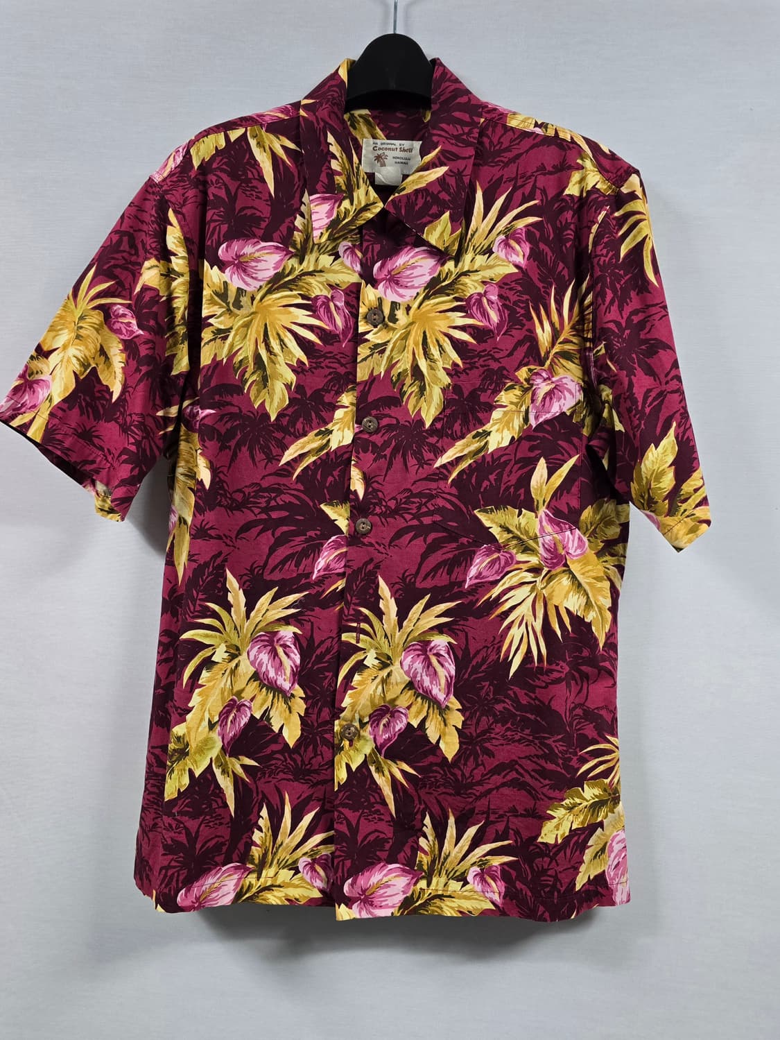 Coconut shell 코코넛쉘 호놀룰루 하와이안 반팔셔츠  M 상품이미지1