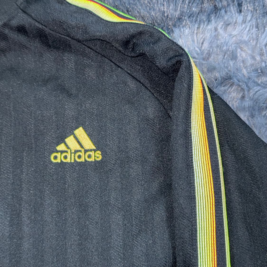 투티/0086 아디다스 블랙 삼선 유니크 트랙탑 져지 집업 상품이미지6