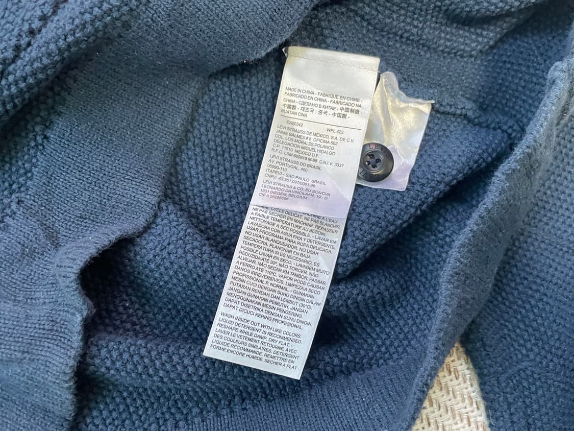 리바이스 텍스처 니트 포켓 가디건 J03683 상품이미지5