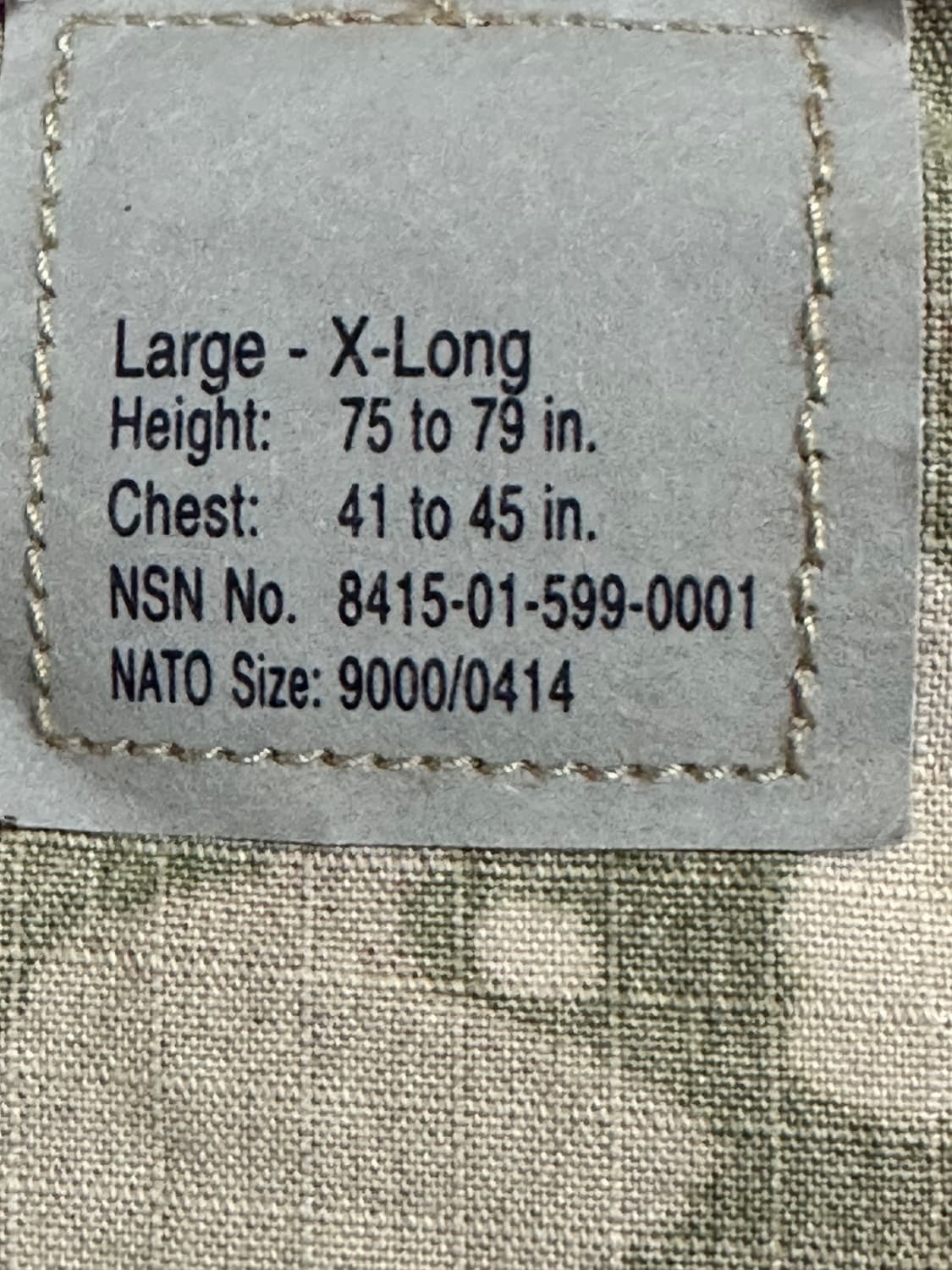 미군 OCP 멀티캠 전투복 상의 (L/XL) (XL) 상품이미지6