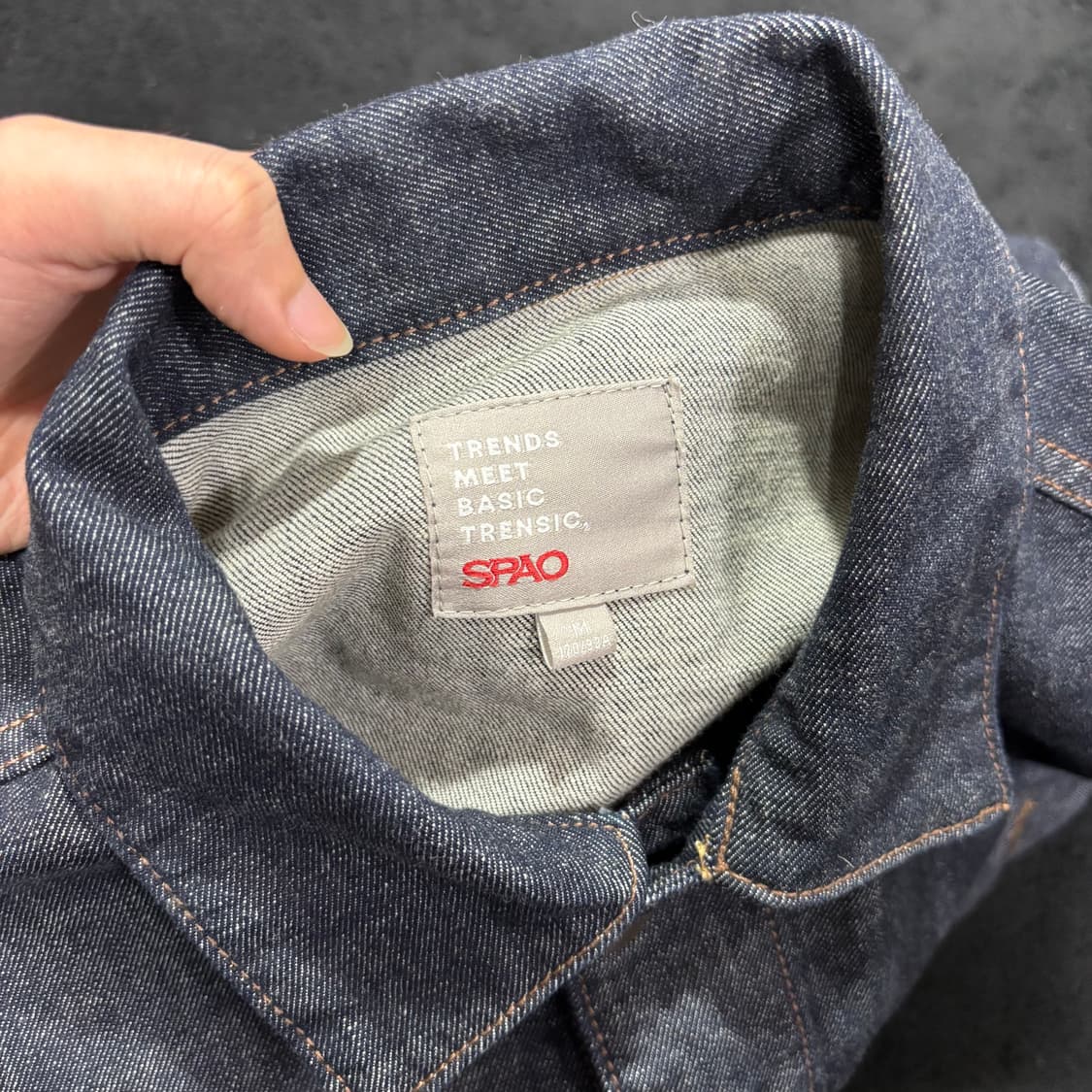 M SPAO 스파오 인디고 데님자켓 상품이미지3