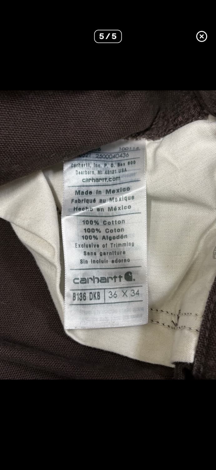 칼하트 B136 더블니 DKB faded 상품이미지3