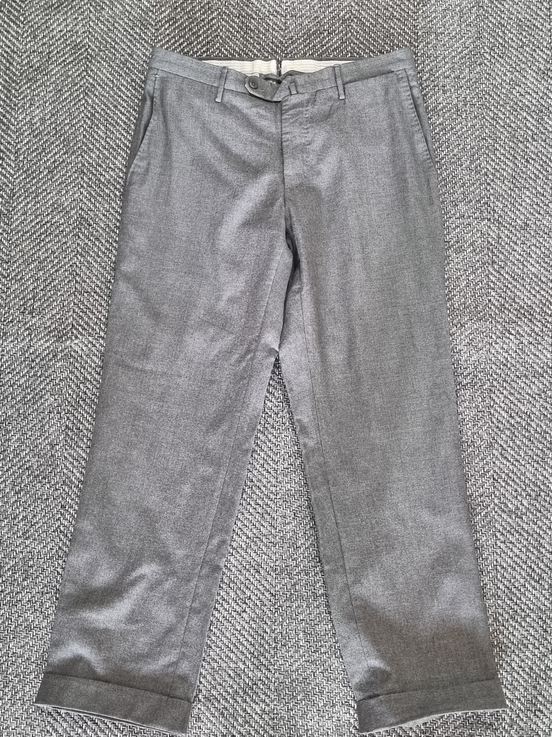 INCOTEX (by Slowear) — 그레이 울 혼방 슬랙스 상품이미지1