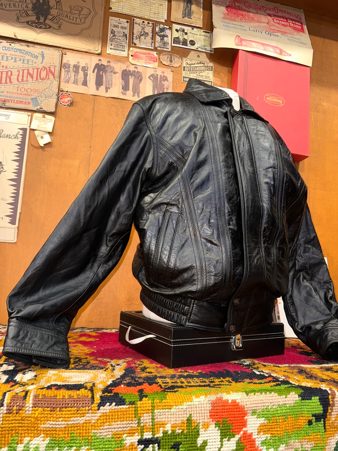 ( XL ) 가죽자켓 레더자켓 봄버자켓 a2가죽 오버핏가죽 푸퍼자켓 상품이미지4