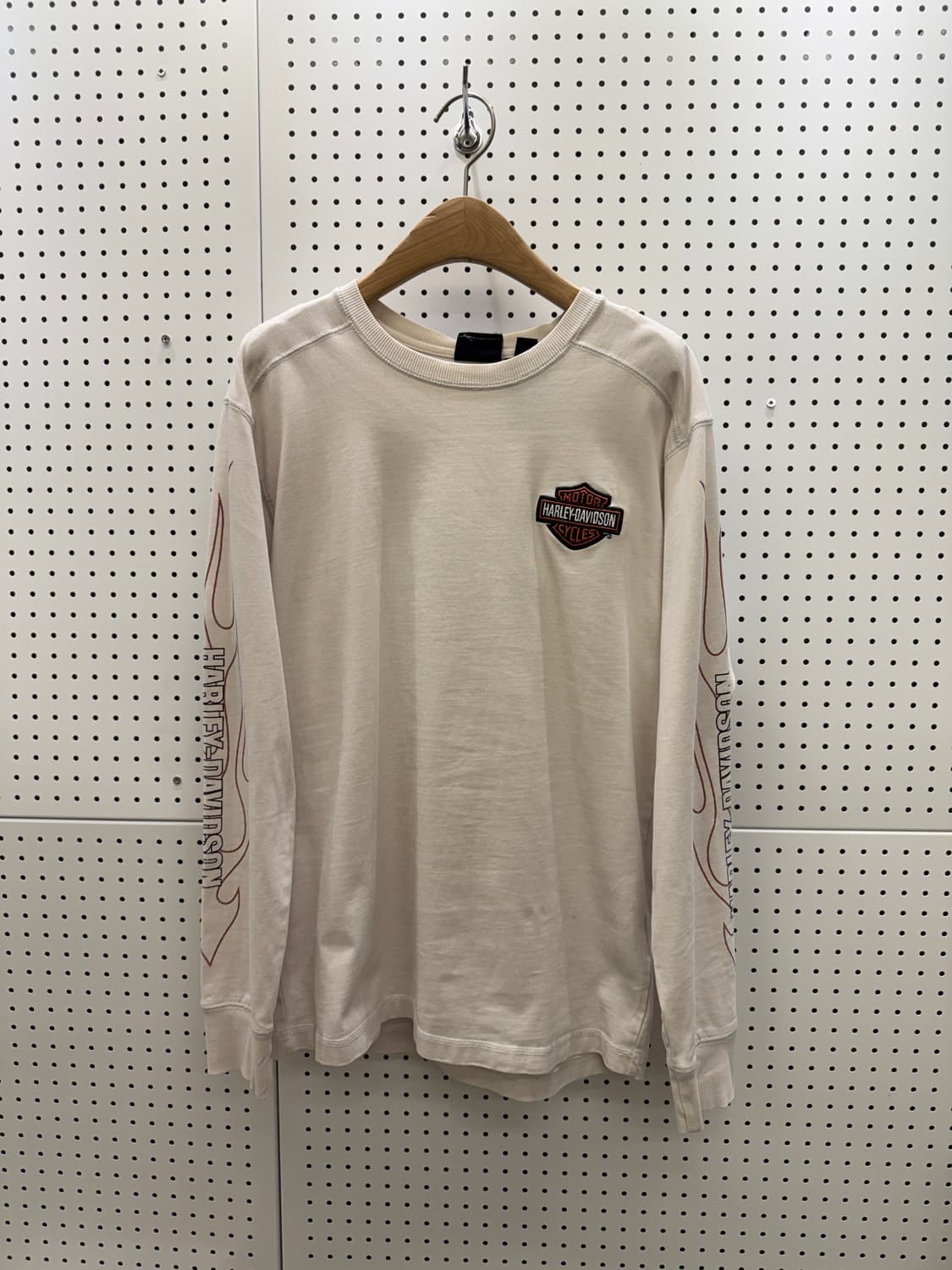 할리 데이비슨 플레임 빅로고 롱 슬리브 U142 상품이미지2