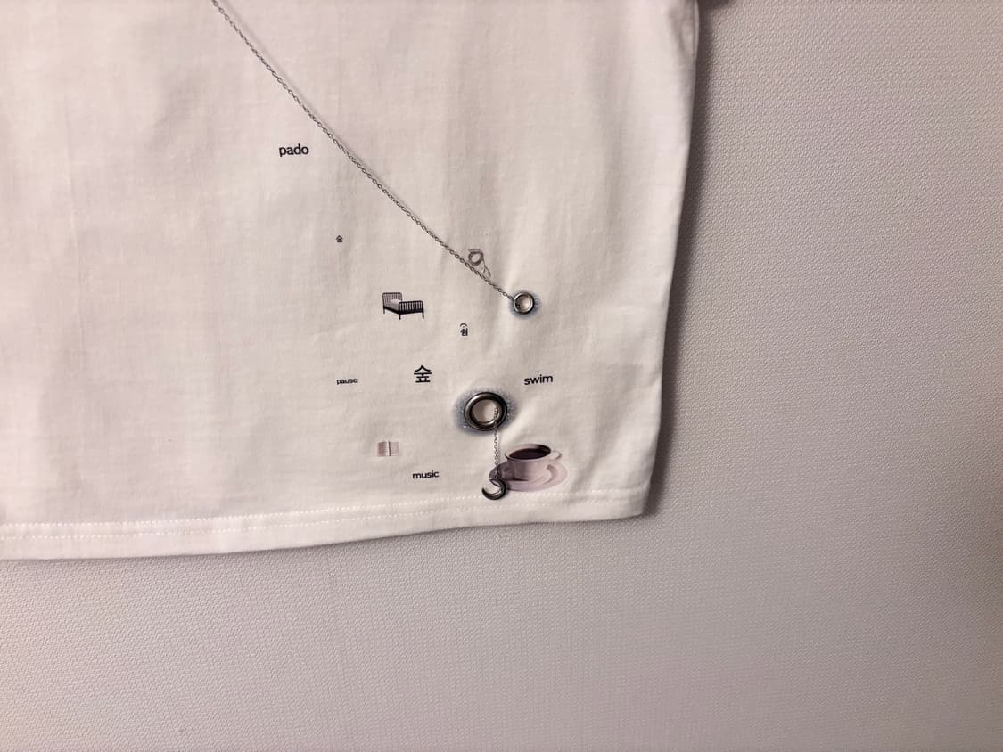 써멈보넘 후크 보트 넥 반팔 티셔츠 Summum Bonum 상품이미지2