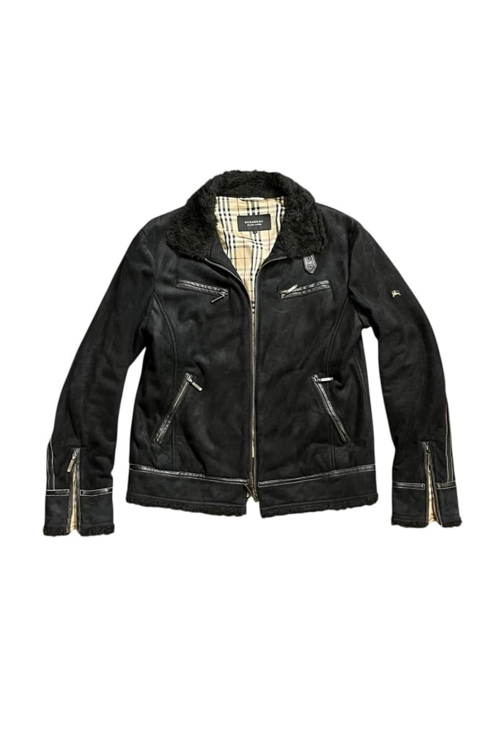 버버리 블랙라벨 레더 스웨이드 자켓 상품이미지2