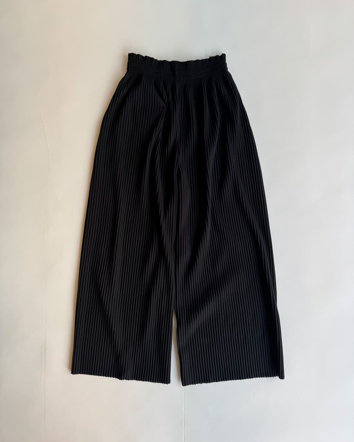 Black Pleated Wide Pants 상품이미지1