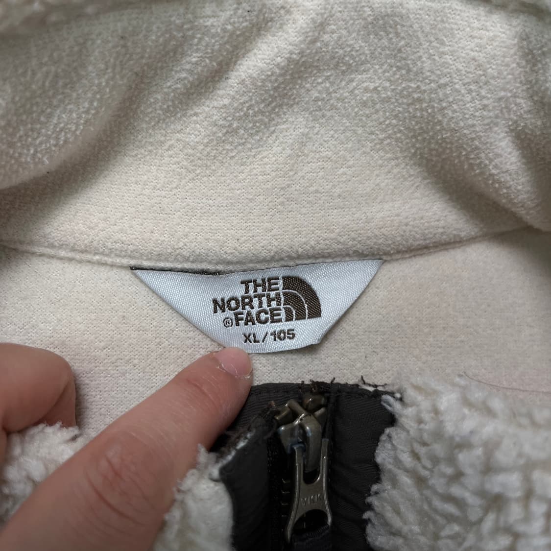 100 노스페이스 신형 브라운 양털 플리스 자켓 상품이미지3