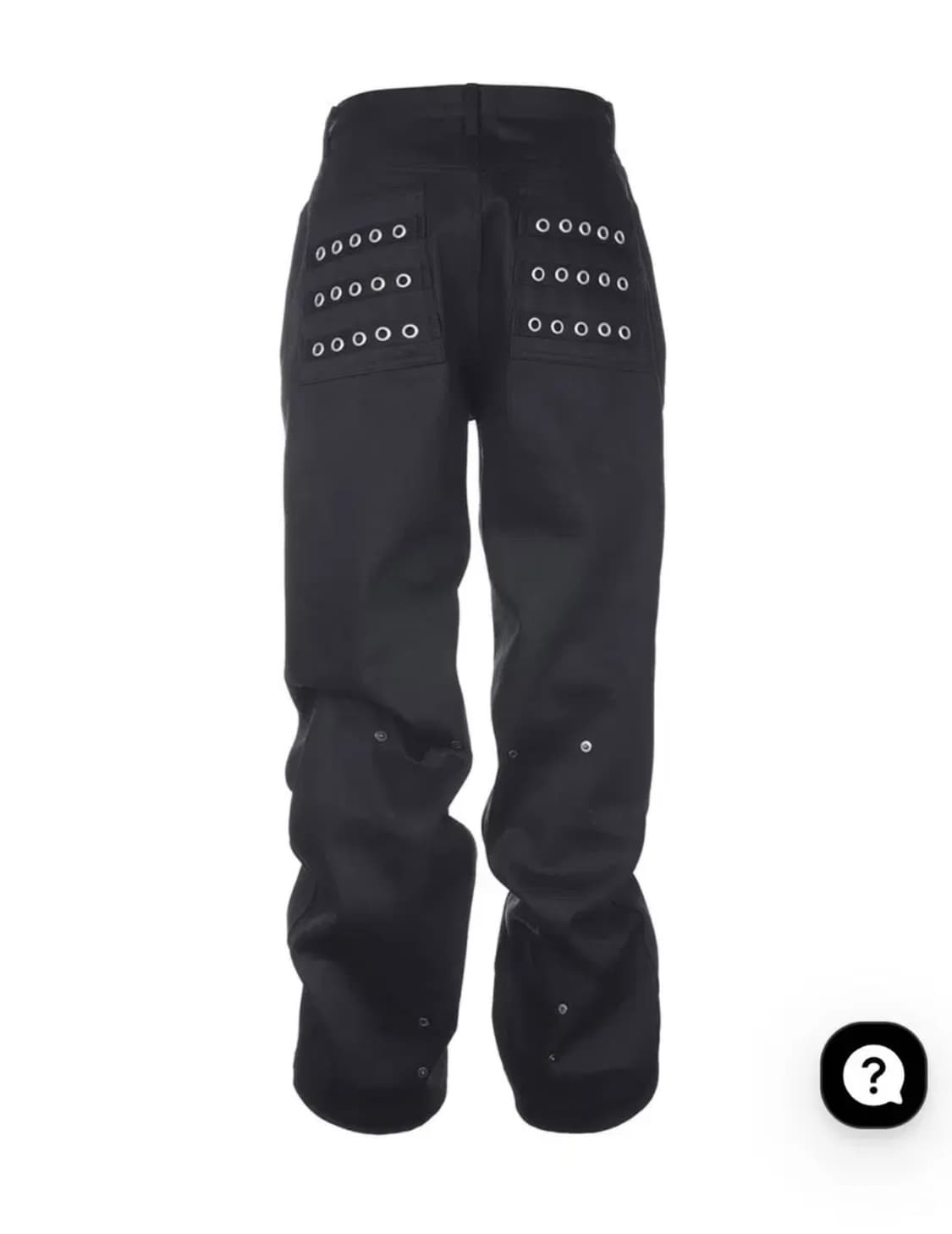 비엑세스 Eyelet Button Black Jeans  상품이미지1