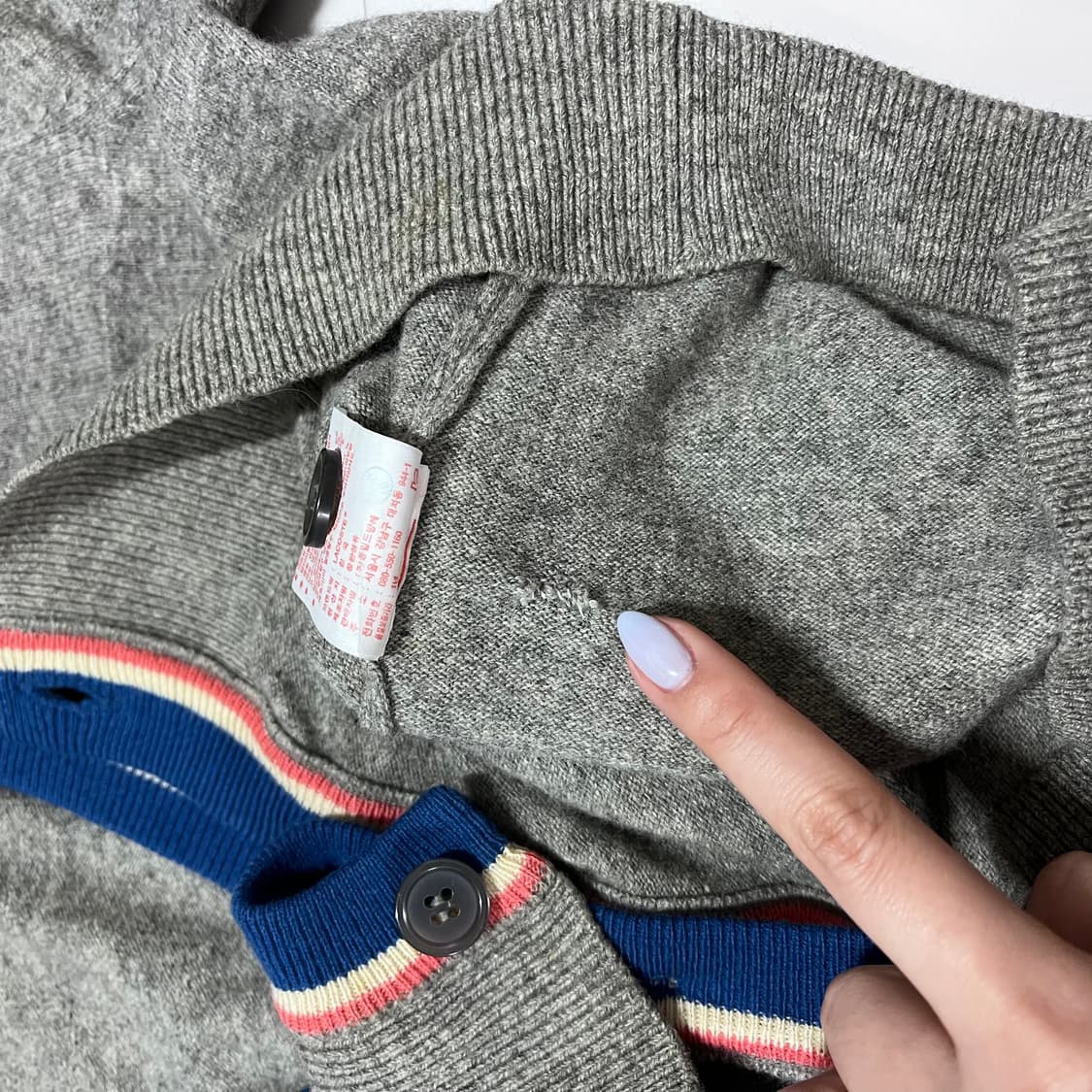 [정품] 라코스테 그레이 울 가디건 [ 105 ] 상품이미지7