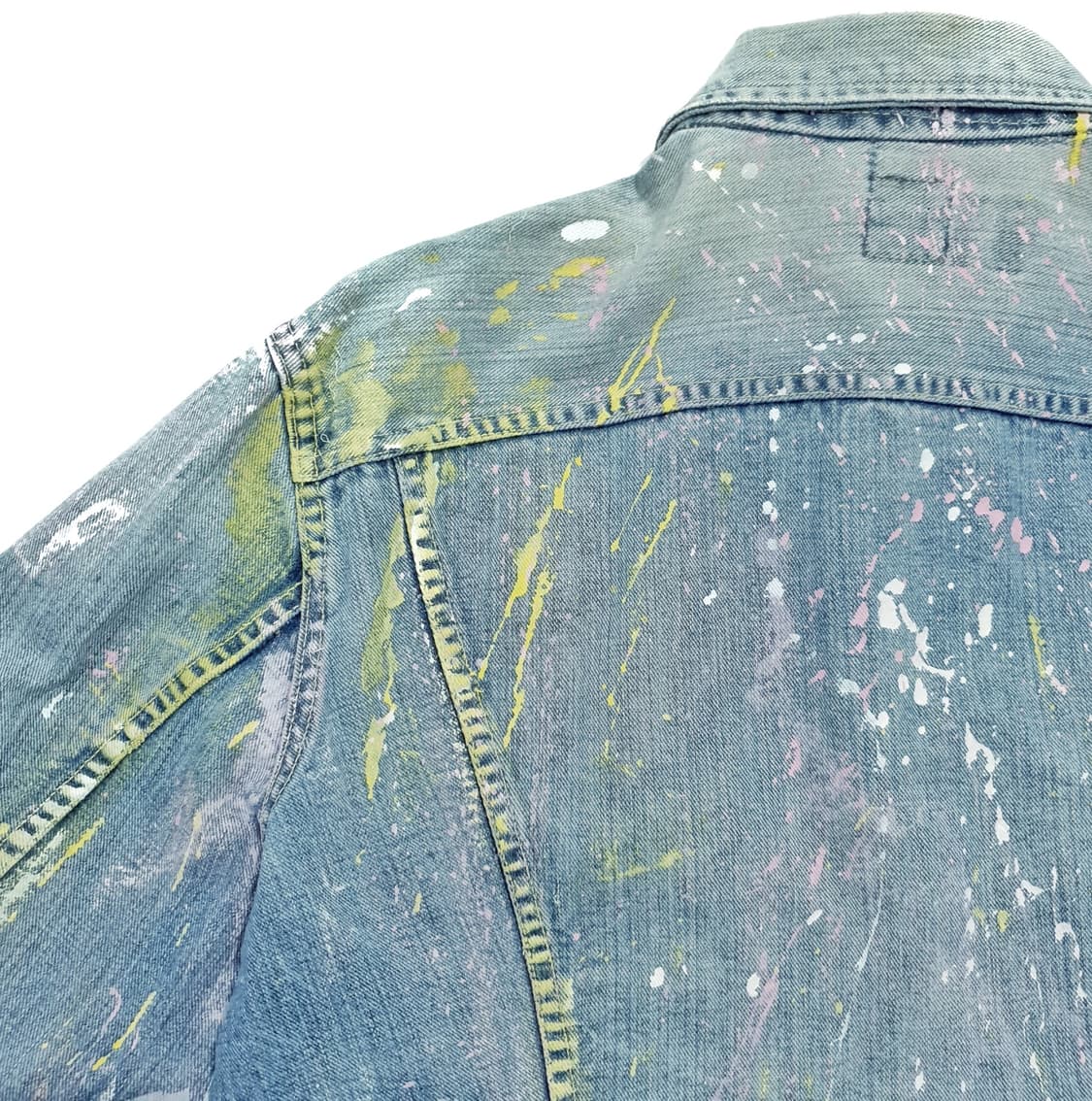 lee 70s 데님 트러커 자켓 페인팅 커스텀 100~105 상품이미지6