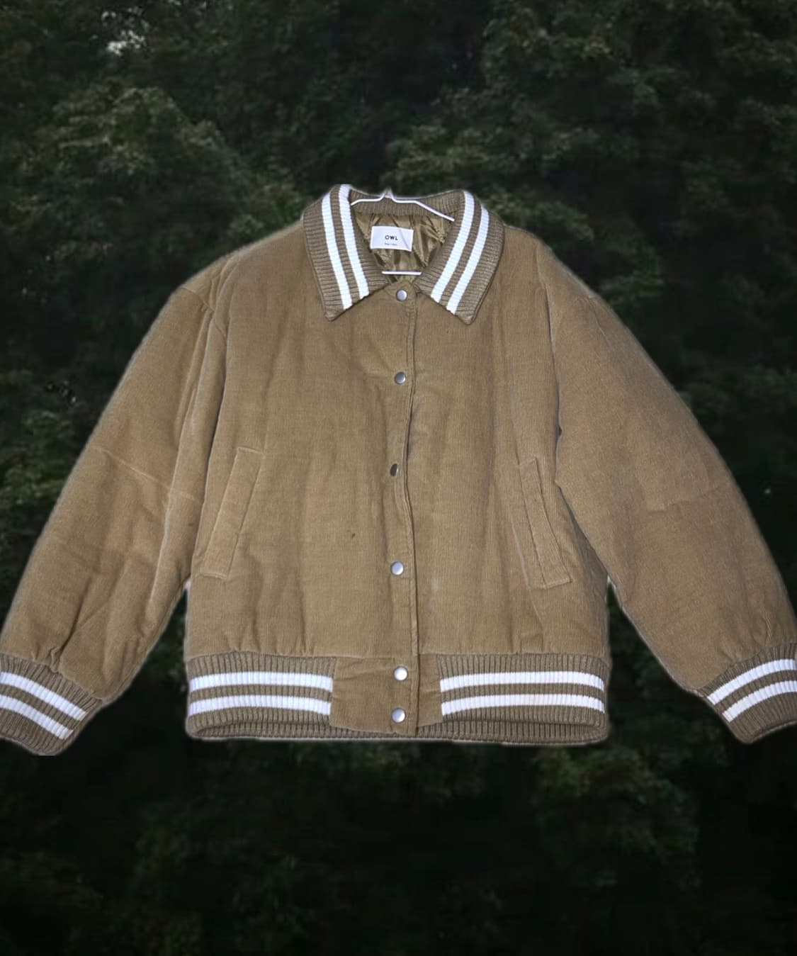 브라운 카라 누빔 자켓 상품이미지1