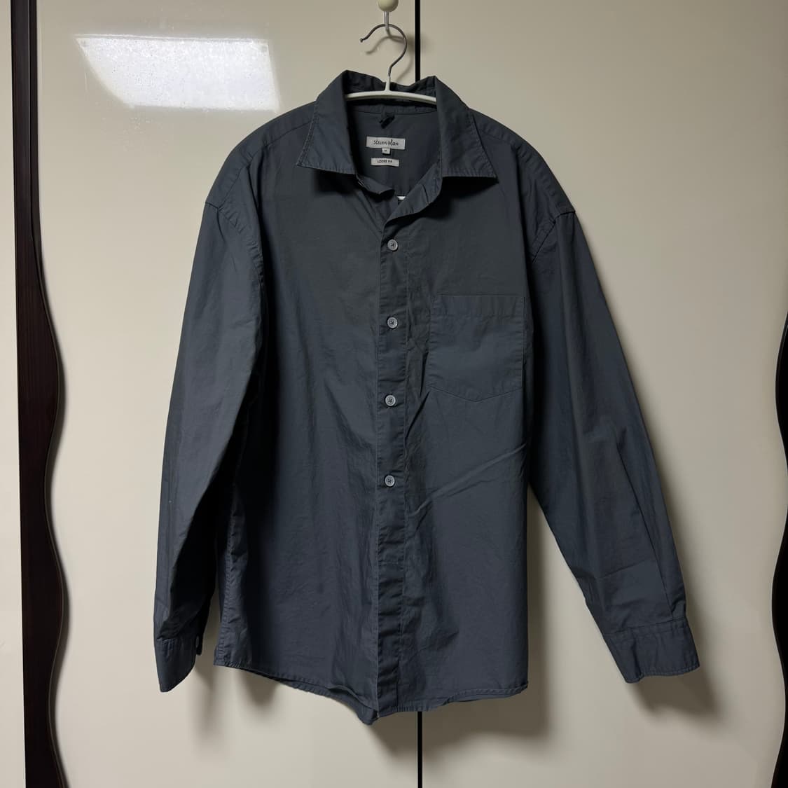 스티븐알란 타입라이터 에센셜 셔츠 M 다크그레이 상품이미지3