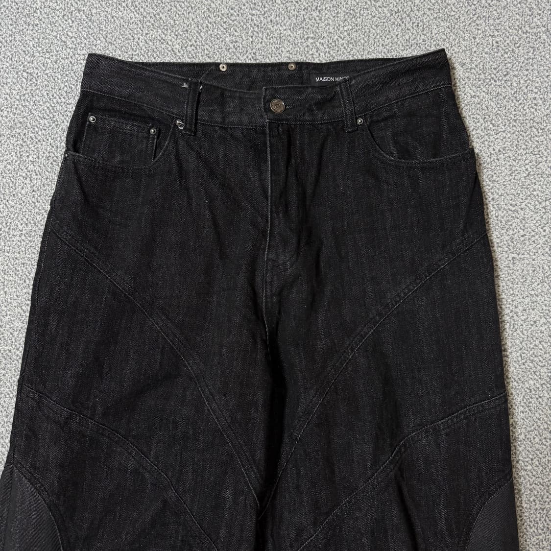 메종미네드 흑청 데님 32-33 상품이미지3