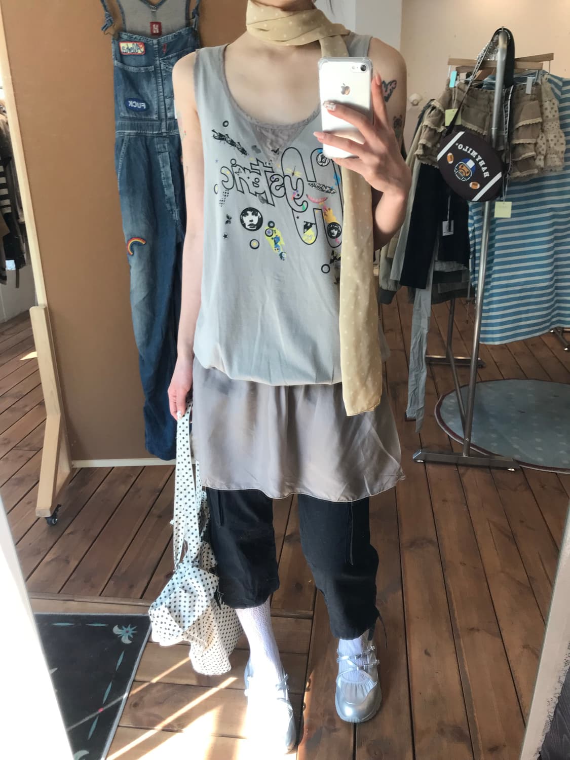 히스테릭글래머 카키 레이어드 원피스 상품이미지1