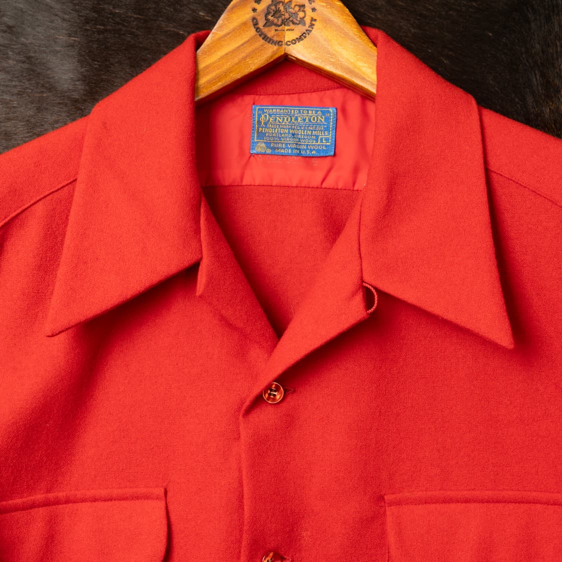 [L] 60s ~ 펜들턴 USA 롱테일 카라 울 셔츠 MT-1501  상품이미지2