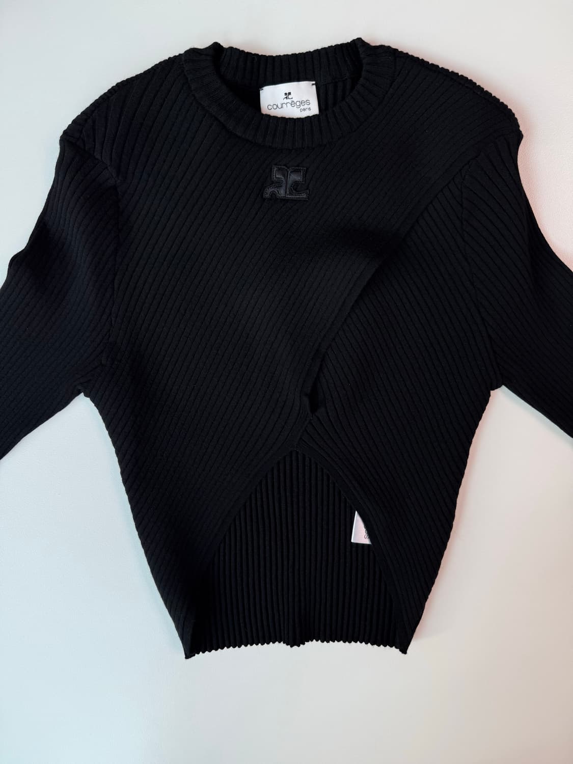 꾸레쥬 립 니트 롱슬리브 탑 상품이미지4