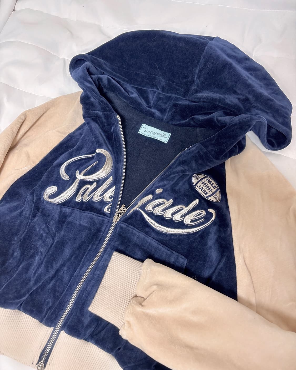 페일제이드 바시티 후드집업 갸루 브라운 네이비 상품이미지5