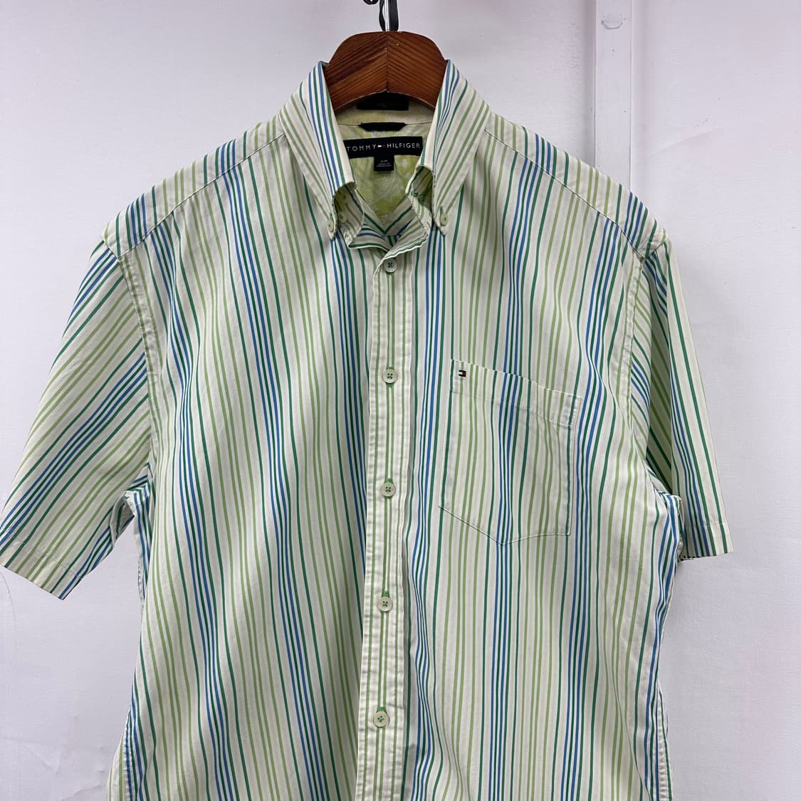 타미힐피거 스트라이프 반팔 셔츠 남방 105 @355 상품이미지2