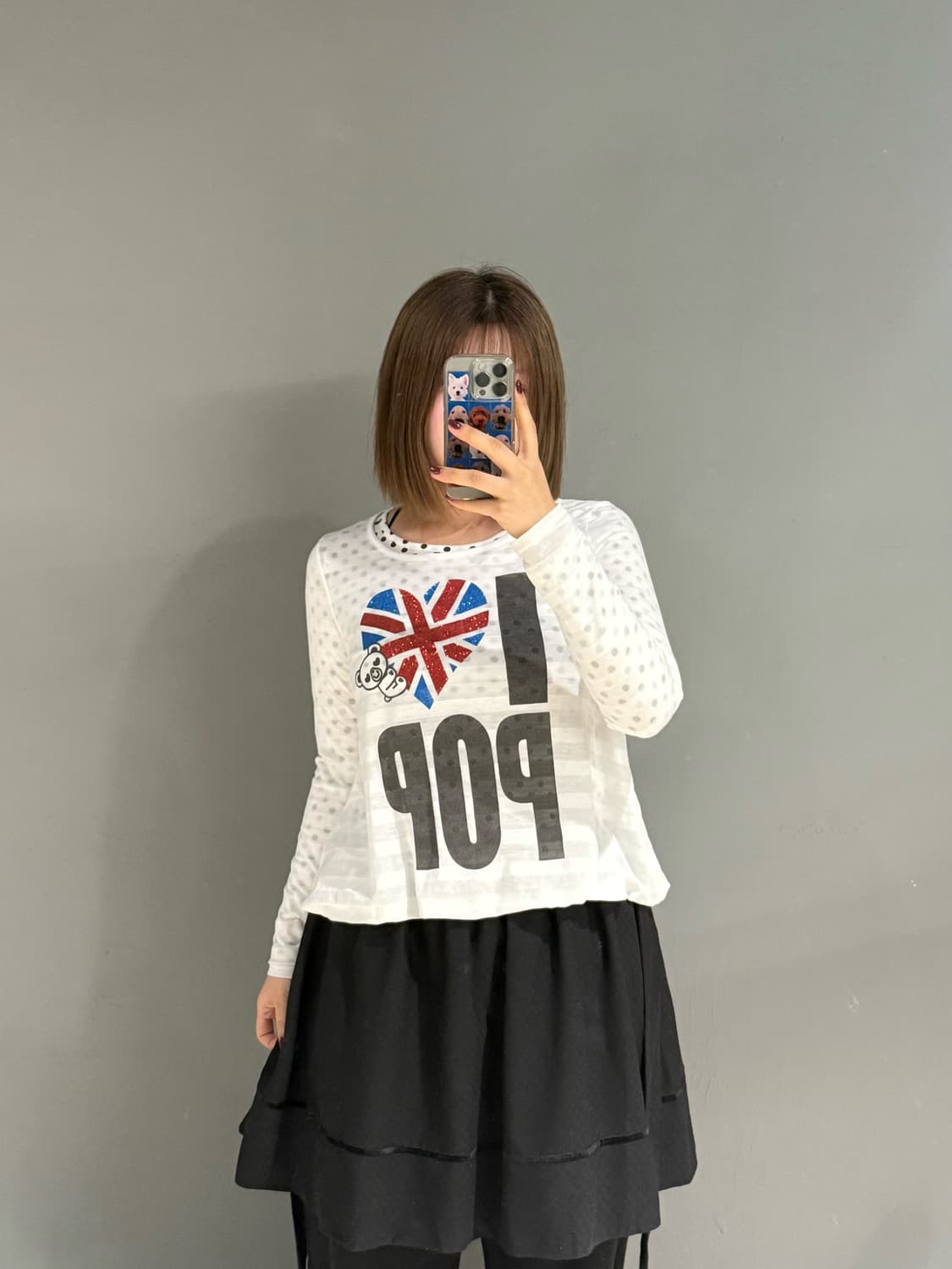 layered detail lettering long sleeve 상품이미지1